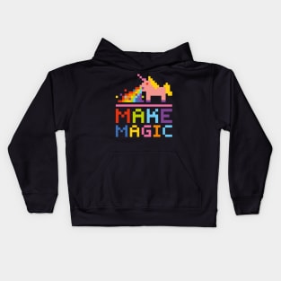 Make magic drunk unicorn Kids Hoodie